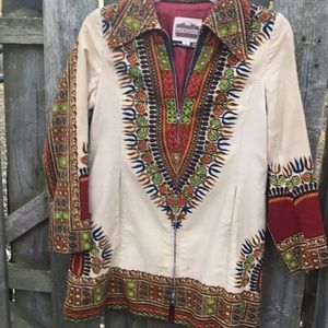 Boho authentic vintage short coat